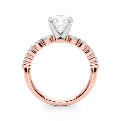 Rhossili Floating Graduated Diamond Engagement Ring