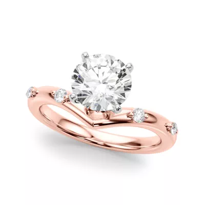 Aspyn Chevron Diamond Engagement Ring