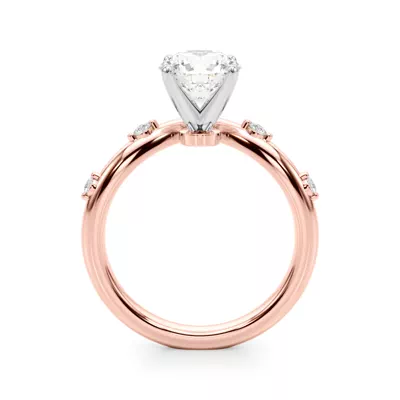 Aspyn Chevron Diamond Engagement Ring