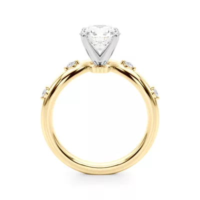 Aspyn Chevron Diamond Engagement Ring