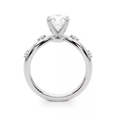 Aspyn Chevron Diamond Engagement Ring
