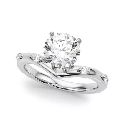 Aspyn Chevron Diamond Engagement Ring