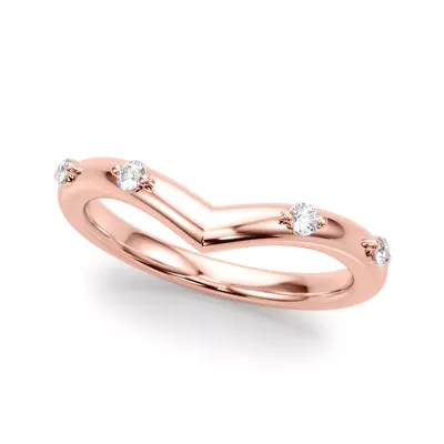 Aspyn Chevron Diamond Band