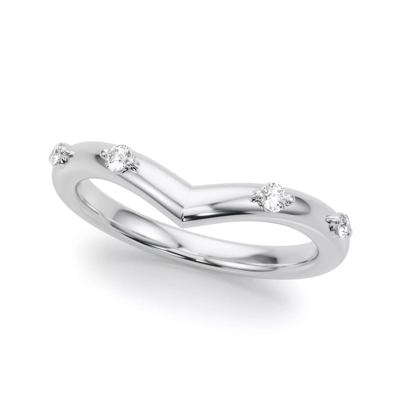 Aspyn Chevron Diamond Band