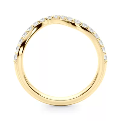 Lynx Curved Pave Band