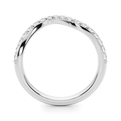 Lynx Curved Pave Band