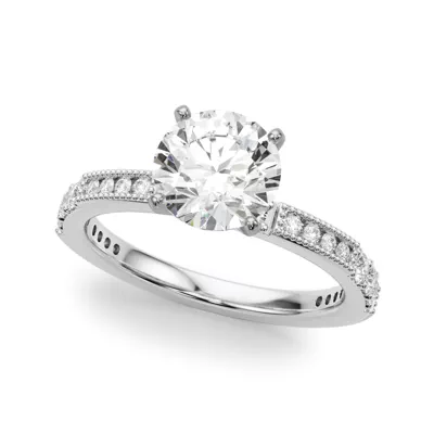 Capucine Milgrain Channel Engagement Ring