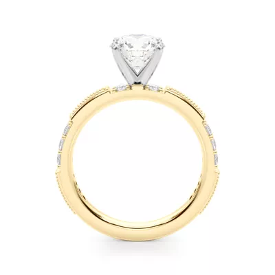 Capucine Milgrain Channel Engagement Ring
