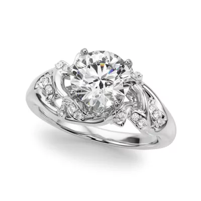 Garden Vine Diamond Engagement Ring