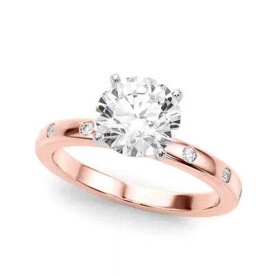 Delphine Flush Diamond Engagement Ring