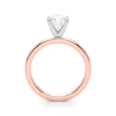 Delphine Flush Diamond Engagement Ring
