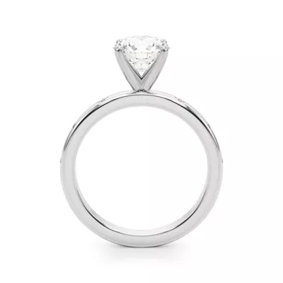 Delphine Flush Diamond Engagement Ring