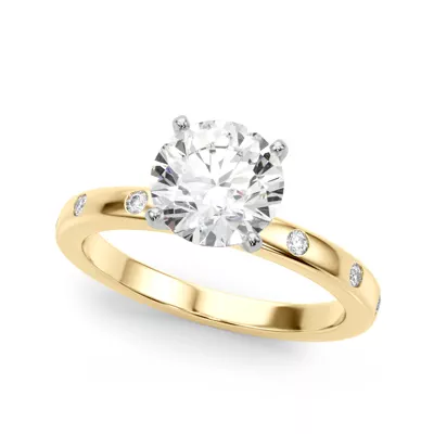 Delphine Flush Diamond Engagement Ring