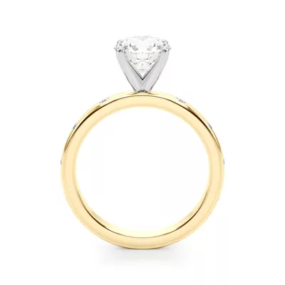 Delphine Flush Diamond Engagement Ring