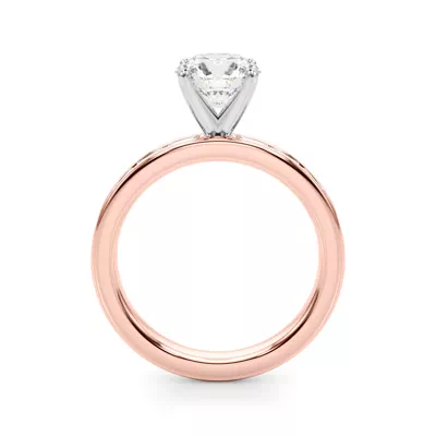 Fleurie Channel Set Baguette Engagement Ring