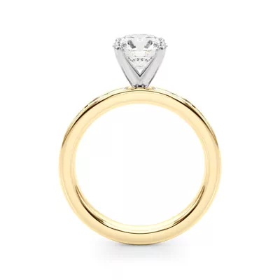 Fleurie Channel Set Baguette Engagement Ring