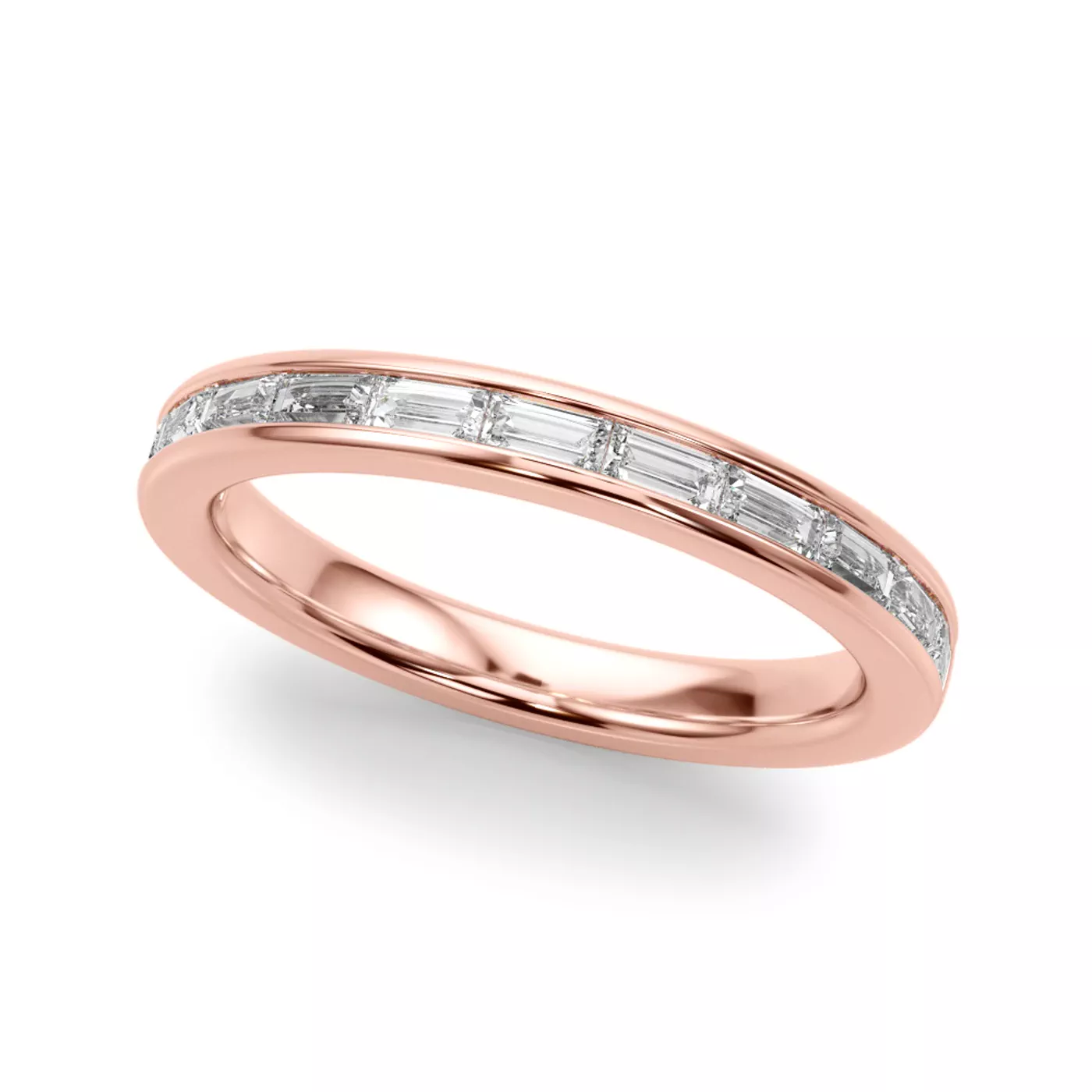 Fleurie Channel Set Baguette Band