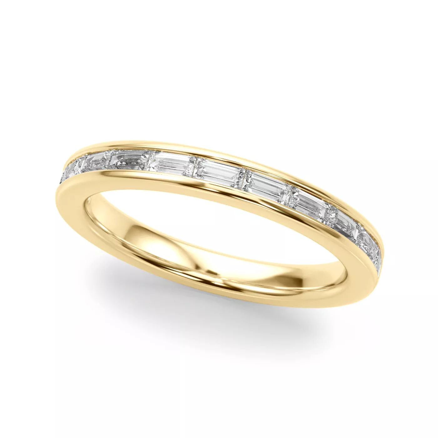 Fleurie Channel Set Baguette Band