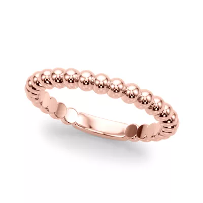 Lisette Beaded Wedding Band