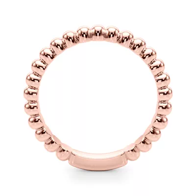 Lisette Beaded Wedding Band