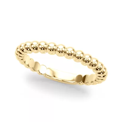 Lisette Beaded Wedding Band