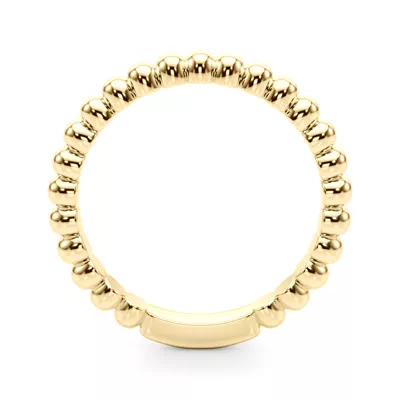 Lisette Beaded Wedding Band