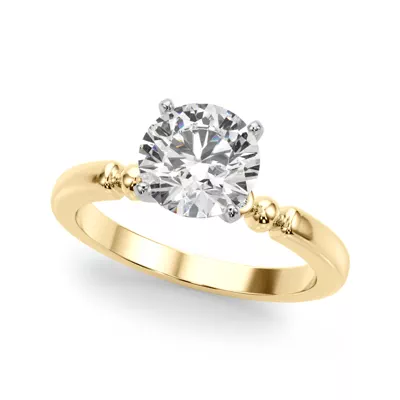 Isaline Bezel Accent Diamond Engagement Ring