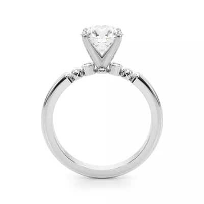 Isaline Bezel Accent Diamond Engagement Ring