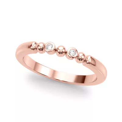 Isaline Bezel Diamond Wedding Band