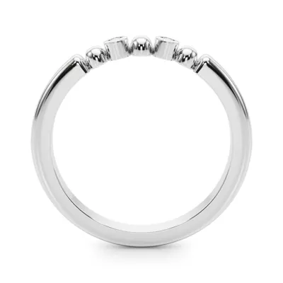 Isaline Bezel Diamond Wedding Band