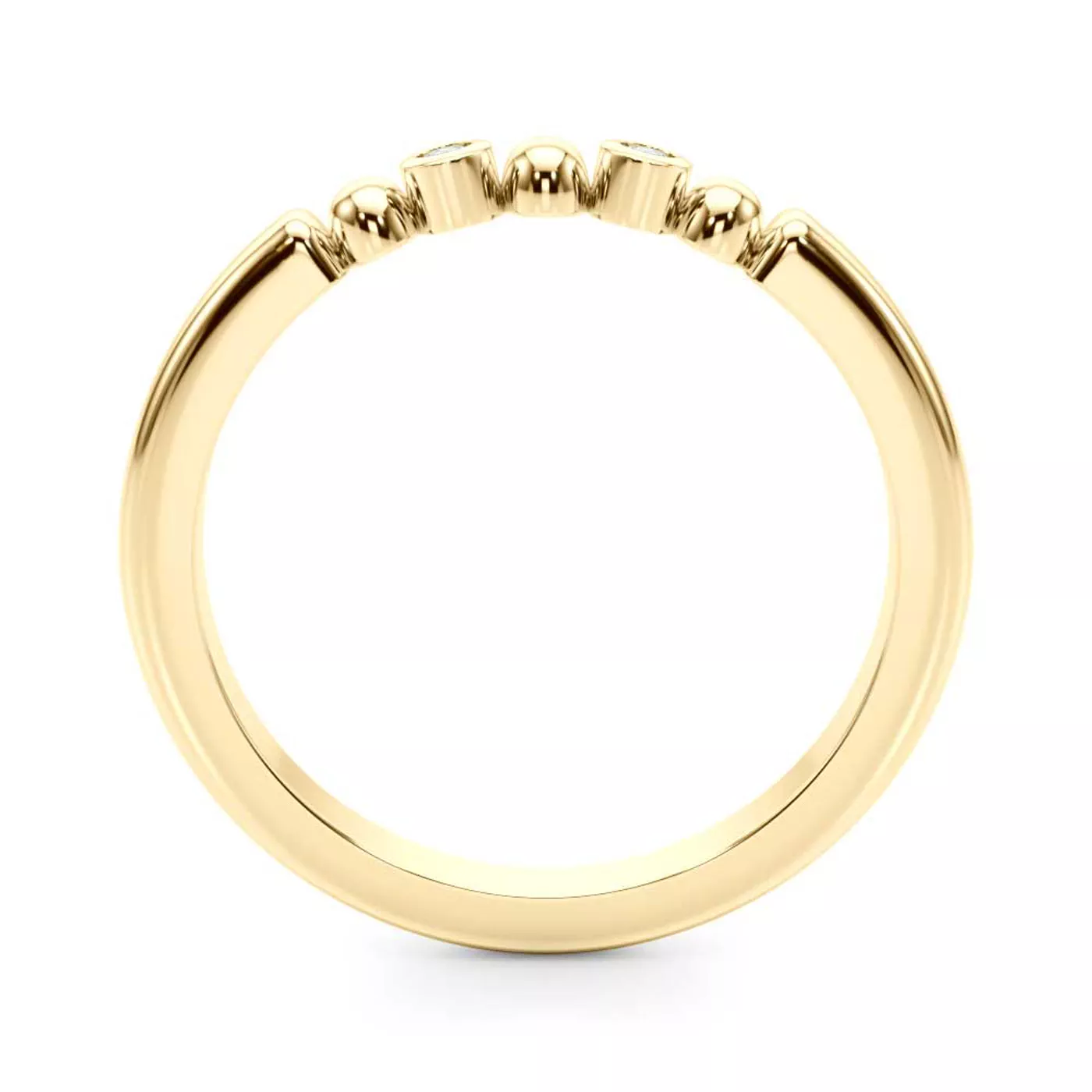 Isaline Bezel Diamond Wedding Band