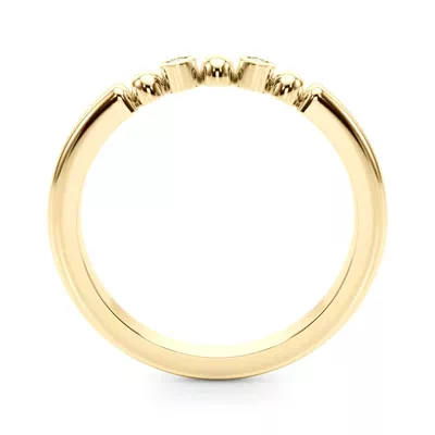 Isaline Bezel Diamond Wedding Band
