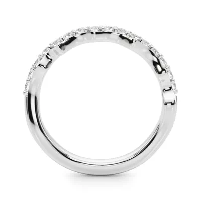 Geraldine Curved Pave Diamond Band