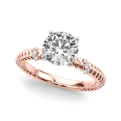 Claudette Rope And Diamond Engagement Ring
