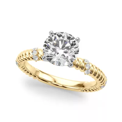 Claudette Rope And Diamond Engagement Ring