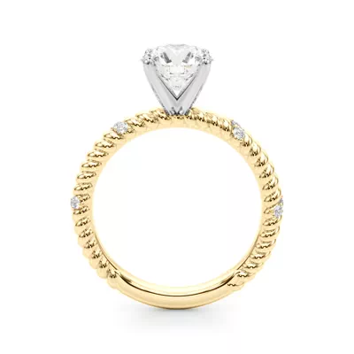 Claudette Rope And Diamond Engagement Ring