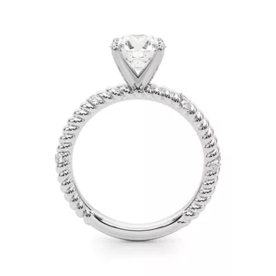 Claudette Rope And Diamond Engagement Ring