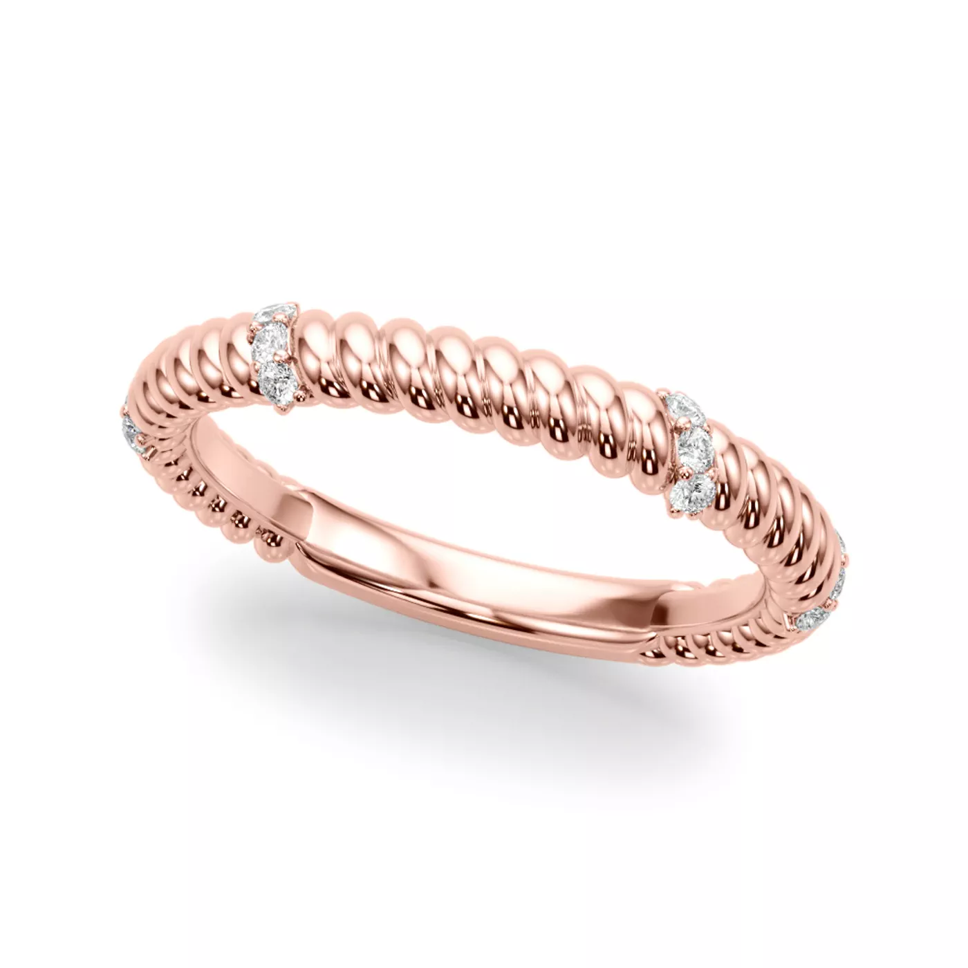 Claudette Rope And Diamond Band