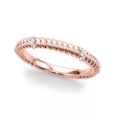 Claudette Rope And Diamond Band