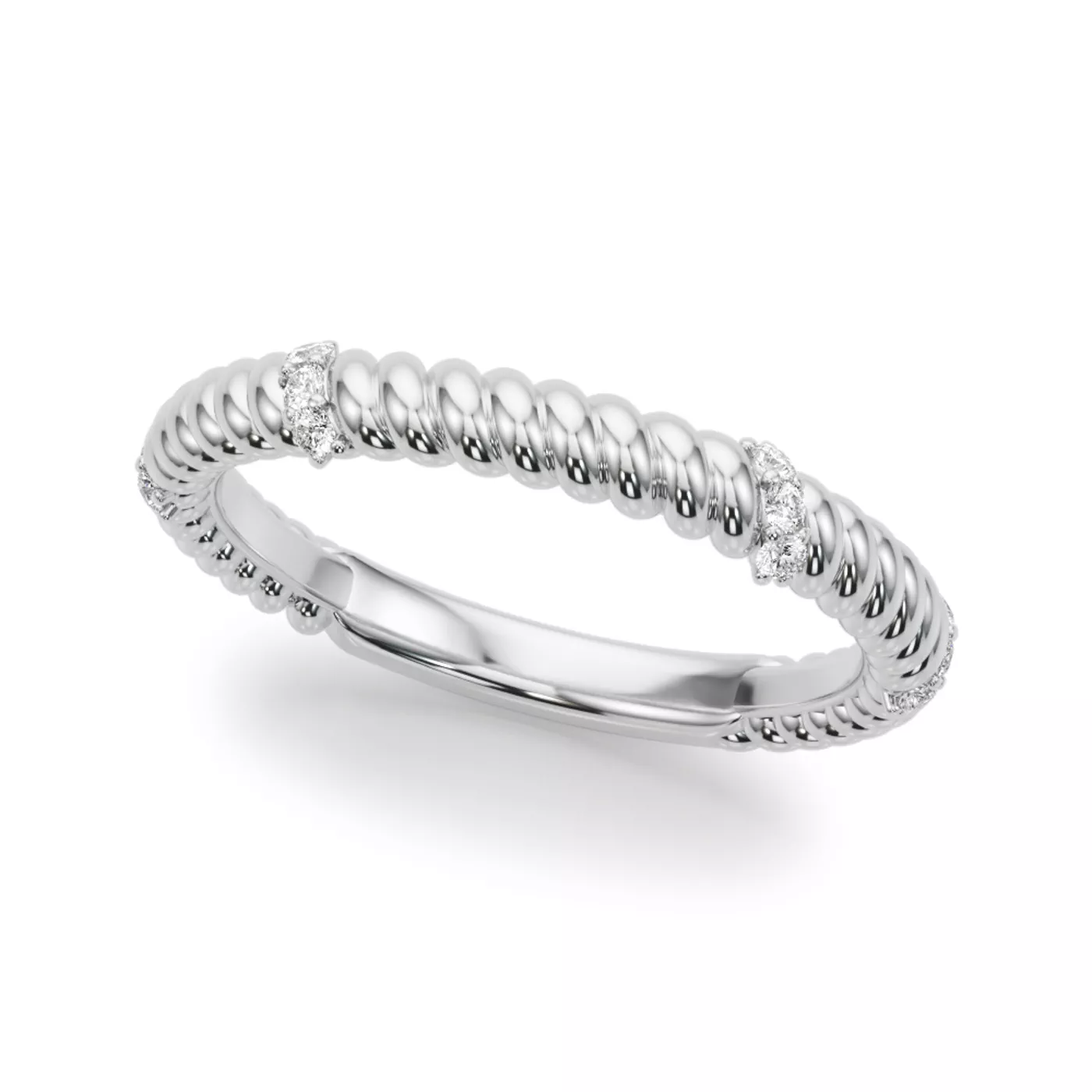 Claudette Rope And Diamond Band