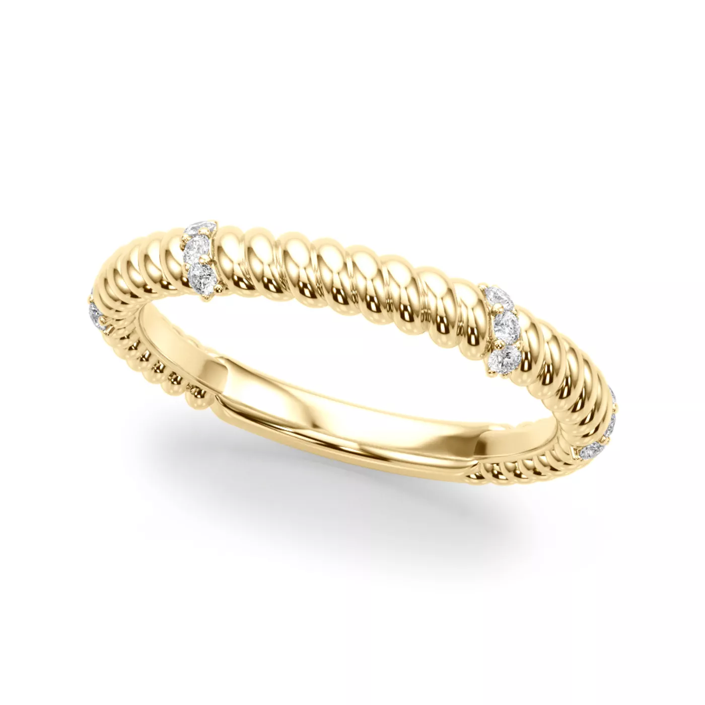 Claudette Rope And Diamond Band
