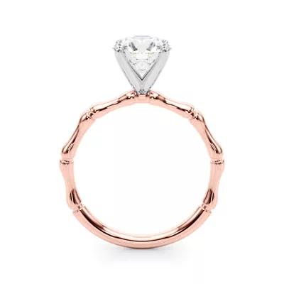 Veronique Bamboo Solitaire Engagement Ring