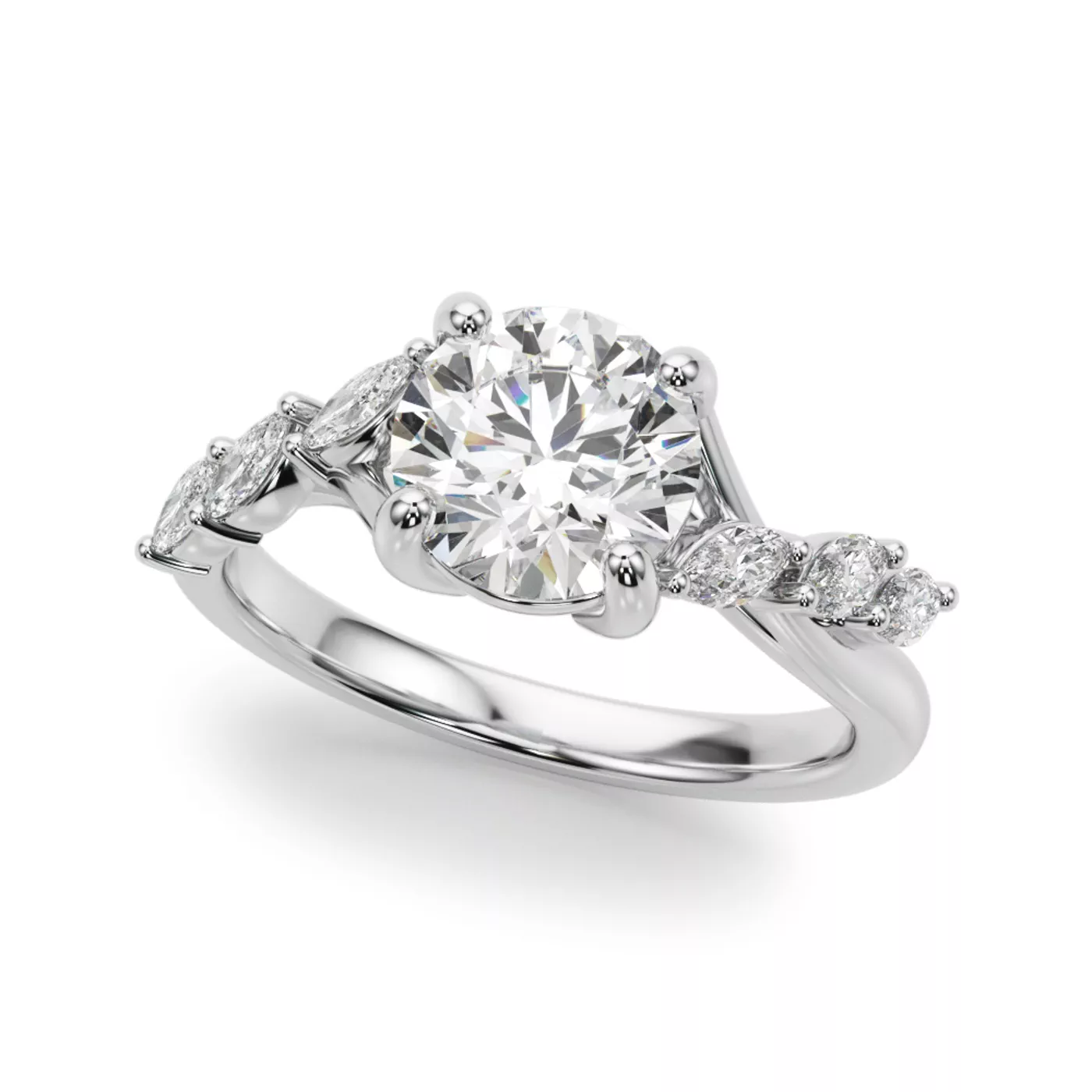 Roxane Marquise Diamond Engagement Ring