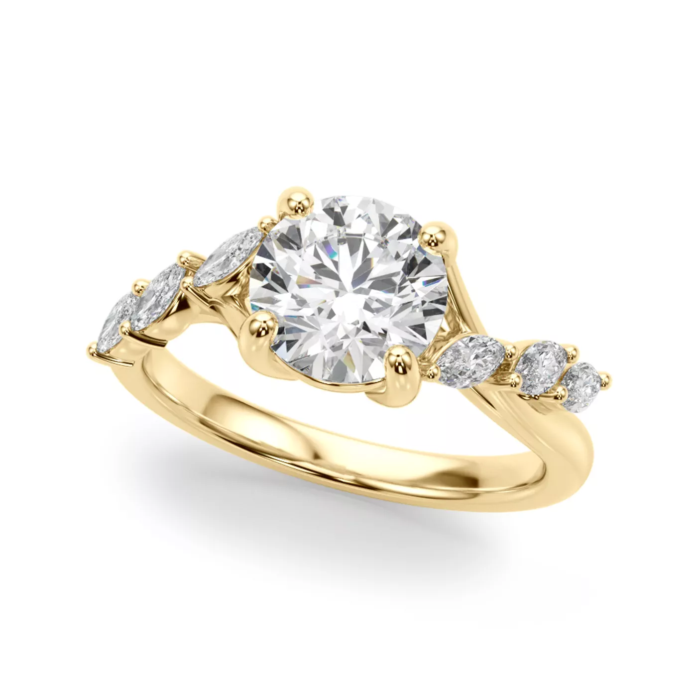 Roxane Marquise Diamond Engagement Ring