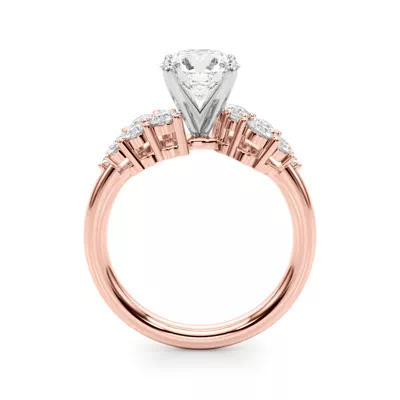 Mireille Diamond Cluster Engagement Ring