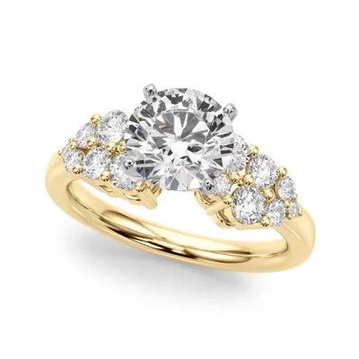 Mireille Diamond Cluster Engagement Ring