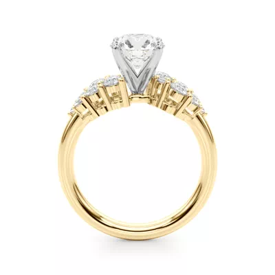 Mireille Diamond Cluster Engagement Ring