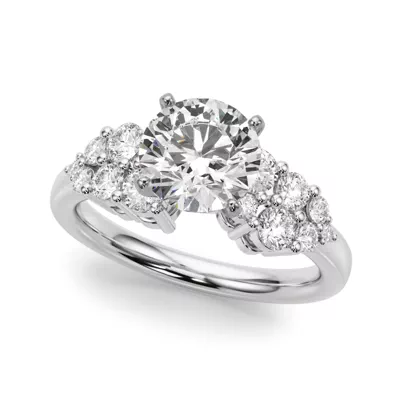 Mireille Diamond Cluster Engagement Ring