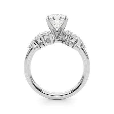 Mireille Diamond Cluster Engagement Ring