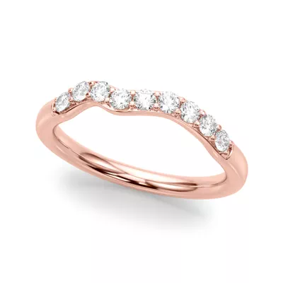 Mireille Curved Diamond Band